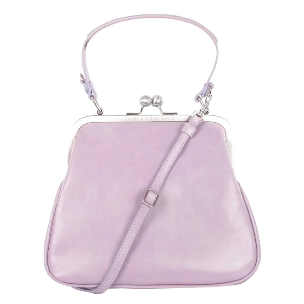 Volker Lang "BT20 Audrey Flieder - Vintage –  Ledertasche  – Umhängetasche 