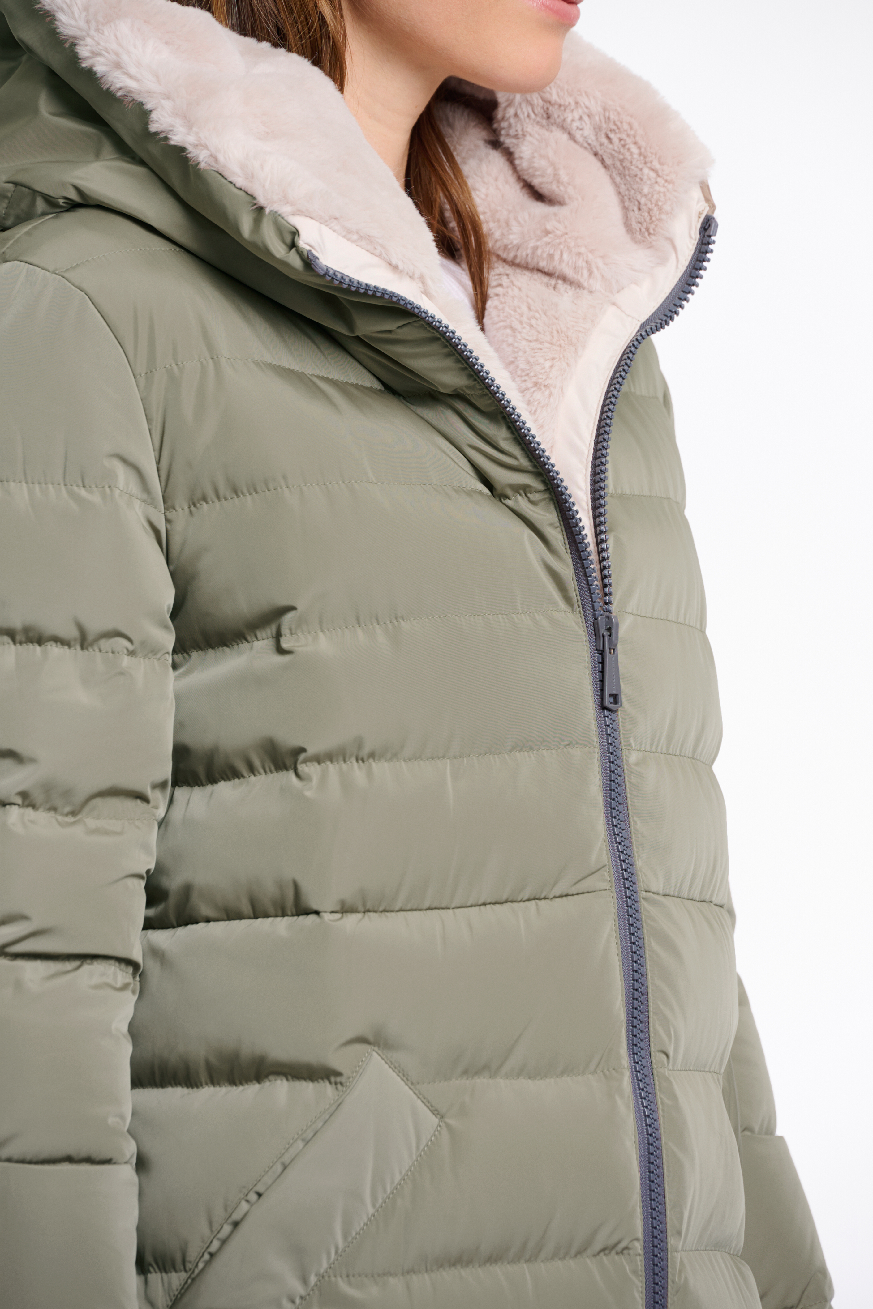 RINO & PELLE Winterjacke "Keila coat" – Kunstfell – Damenjacke – Wintermantel