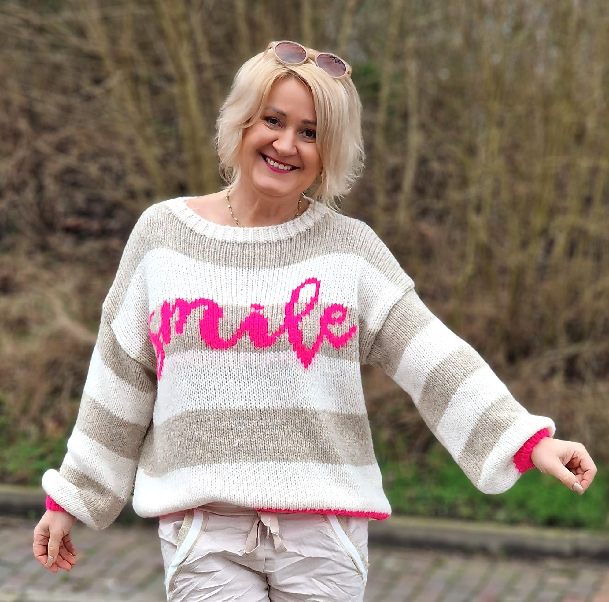 bunte damenpullover