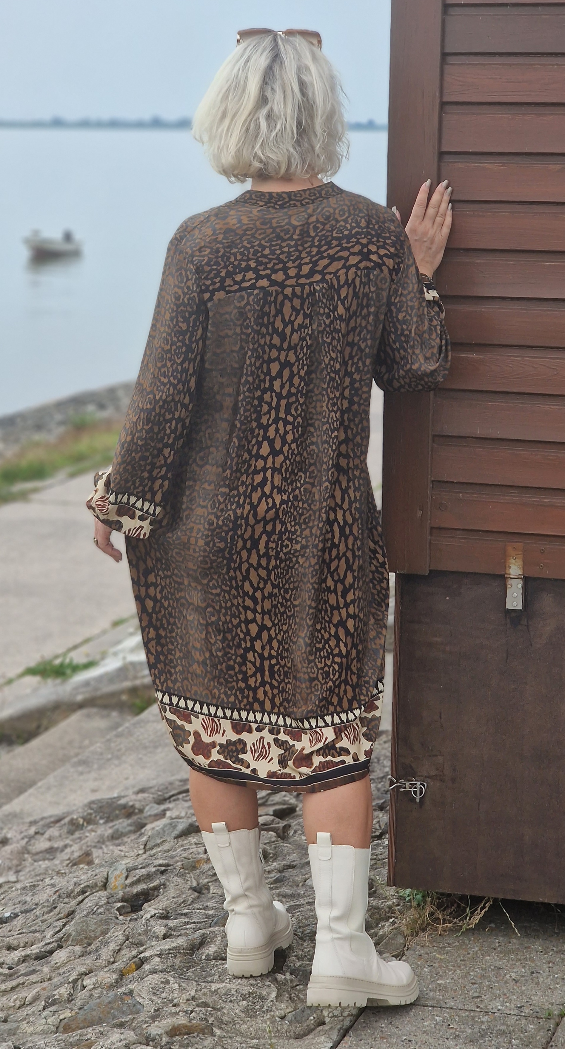 Kleid – Tunika – Herbstkleid „Leoprint“  