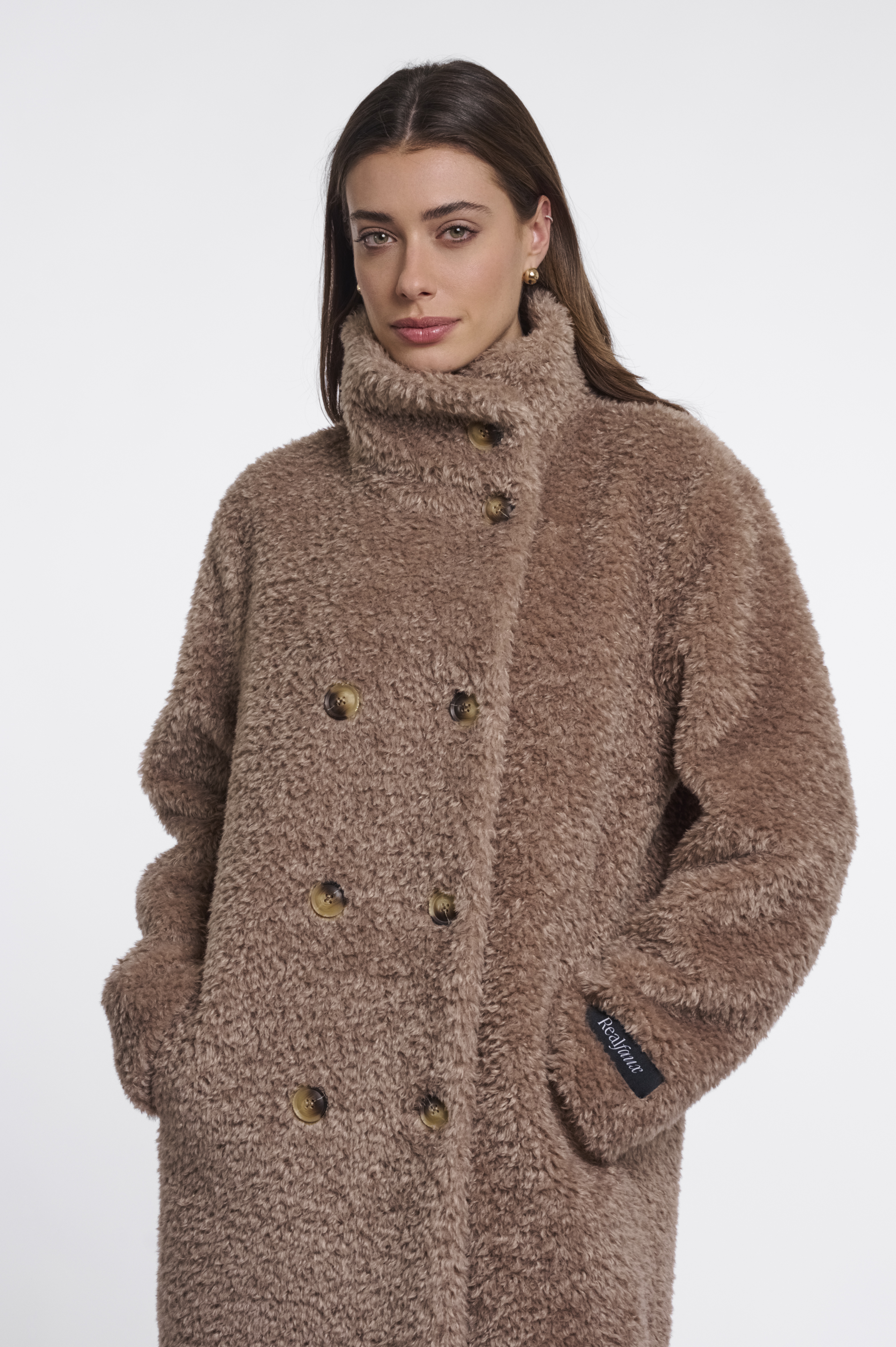 RINO & PELLE Taddymantel "Ena" – Kunstfell – Damenjacke – Wintermantel – Jackenblazer