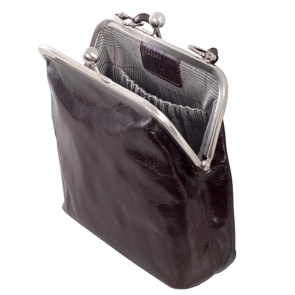 Volker Lang "BT2 Lola Ebony - Vintage – Dunkelbraun – Ledertasche  – Umhängetasche