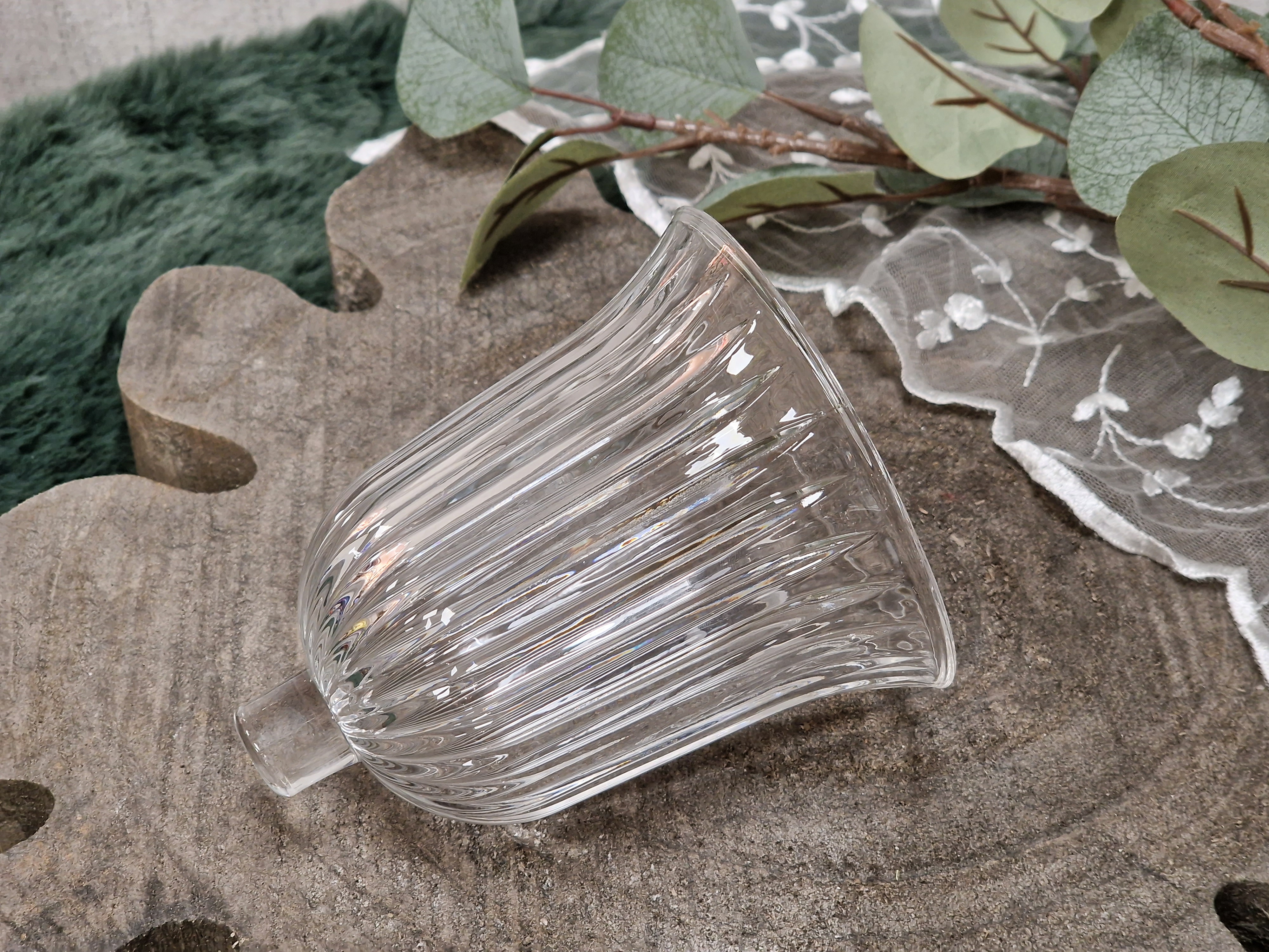 KRÖMER Teelichtaufsatz, Windlichtaufsatz, Aufsatzglas  "STELLA" für Kerzenleuchter – Glasaufsatz – Teelichtglas – Kerzenglas klar   für Kerzenständer   