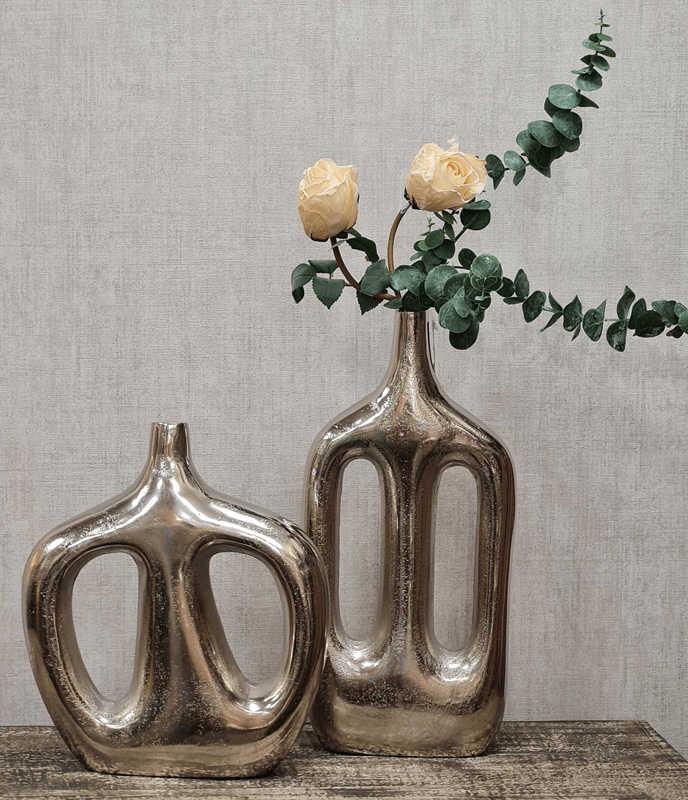 Vasen – Moderne Vase – Alu/Nickel "Dora"